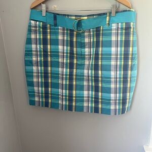 Chaps Blue Pencil‎ Mini Skirt Casual